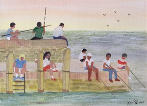 Pesca al crepuscolo